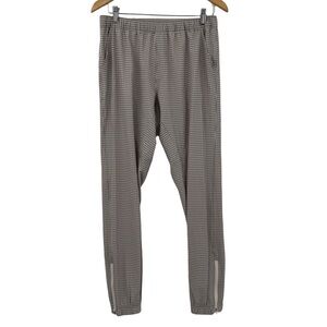 Sigrún Houndstooth Tennis Pants in Taupe/Cream | Medium